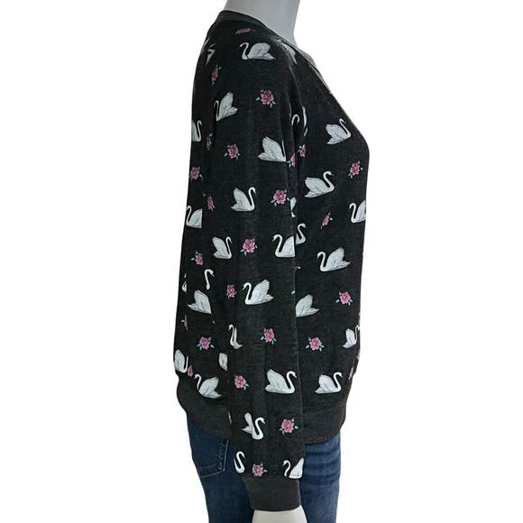 Wildfox Swan Song Print Sommers Sweatshirt Size Small - Picture 4 of 11